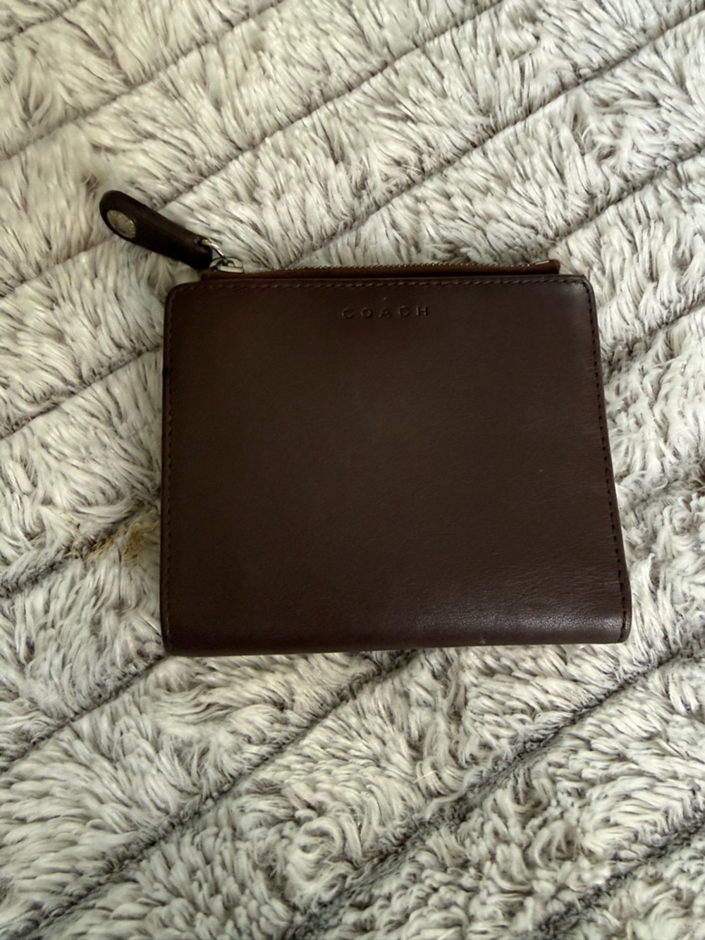 Coach Smooth Brown Leather Wallet
